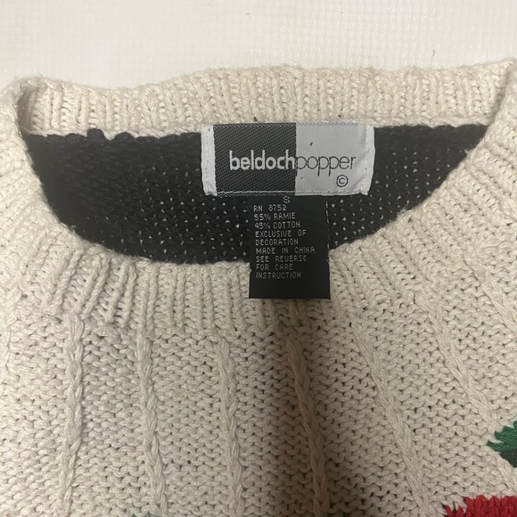 Vintage Festive Teddy Bear Christmas Sweater - Picture 4 of 5